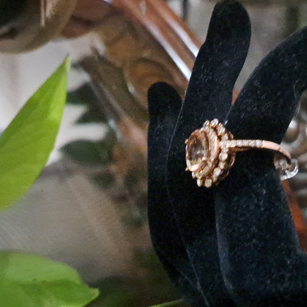 Morganite Diamond Ring - image 2